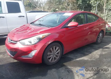 2014 Hyundai Elantra Se z USA, uszkodzony, nr VIN KMHDH4AE5EU048116